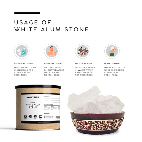 Alum Stone (Shabba) - Potassium Alum