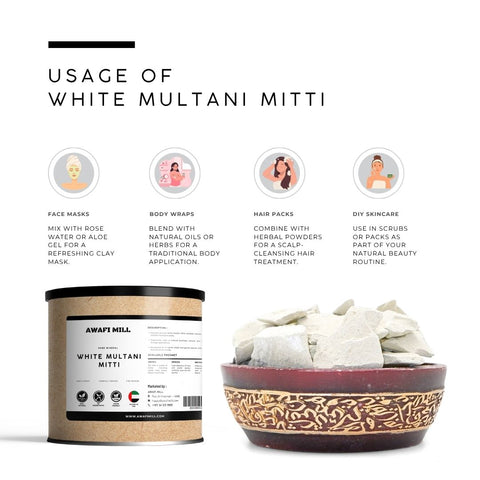 Multani Mitti White (Gopi Chandan) - Fuller’s Earth