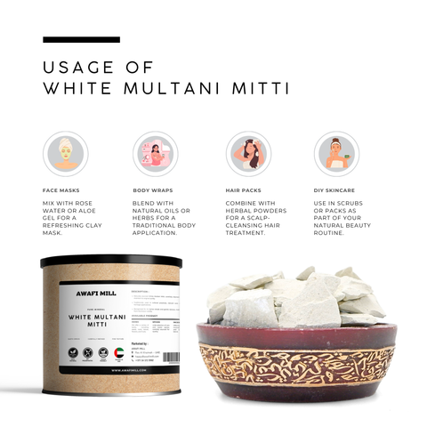 White Multani Mitti | Natural Fuller?s Earth Clay Stones