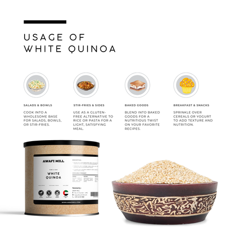 White Quinoa | Naturally Cleaned Whole Seeds