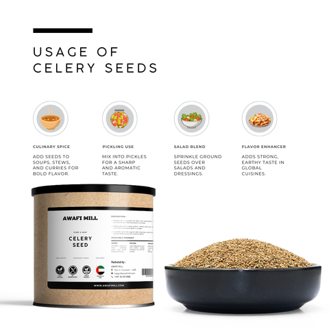 Celery Seeds (Ajmoda) – Apium graveolens