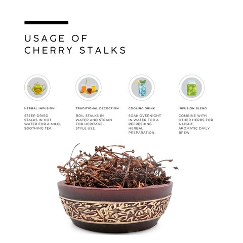 Cherry Stalks (Cherry Stems) - Prunus Cerasus