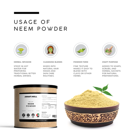 Neem Leaf Powder (Margosa / Indian Lilac) - Azadirachta Indica