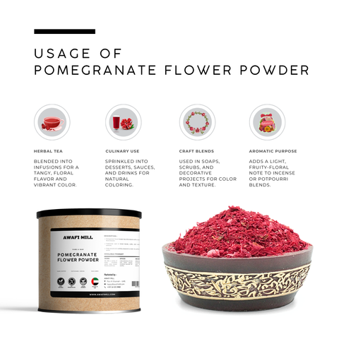 Pomegranate Flower Powder | Punica Granatum