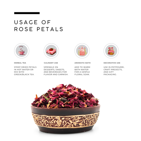Red Rose Petals (Gulab ki Pankhudi) - Rosa Damascena