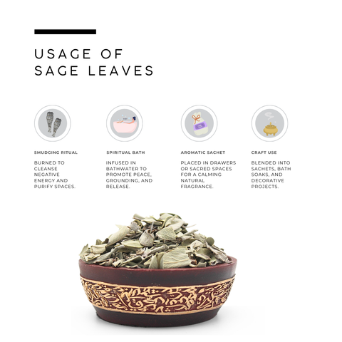 Sage Leaves (Maramia) - Salvia Officinalis