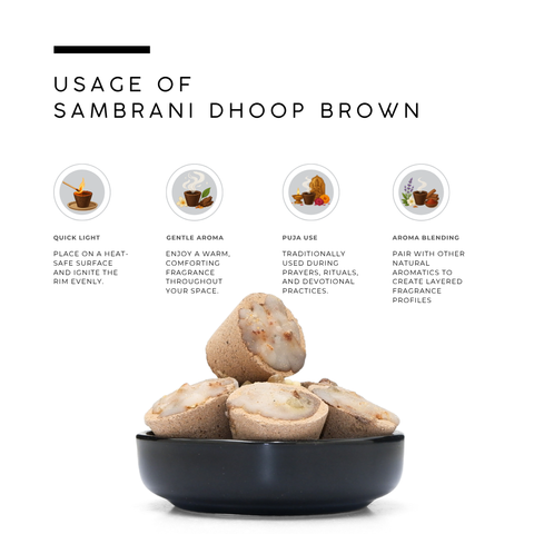Sambrani Cups | Dhoop cup Black