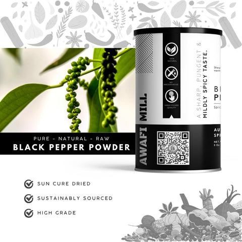 Black Pepper Powder | Kali Mirch Powder | Piper nigrum