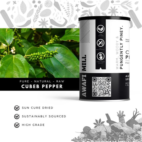 Cubeb Pepper |  Kabab Chini |  Kababa | Piper cubeba