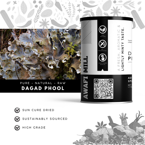 Black Stone Flower | Dagad Phool / Kalpasi | Parmotrema perlatum