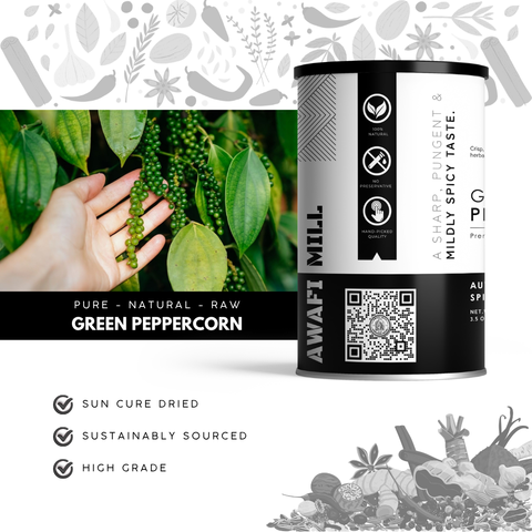 Green Peppercorns |  Filfil Akhdar  | Piper nigrum