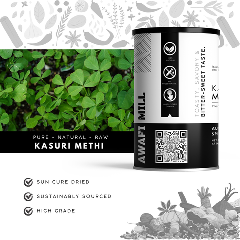 Kasuri Methi |  Dried Fenugreek Leaves | Trigonella foenum-graecum