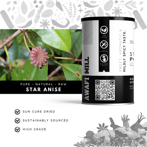 Star Anise Powder |  Badian Powder  | Illicium verum