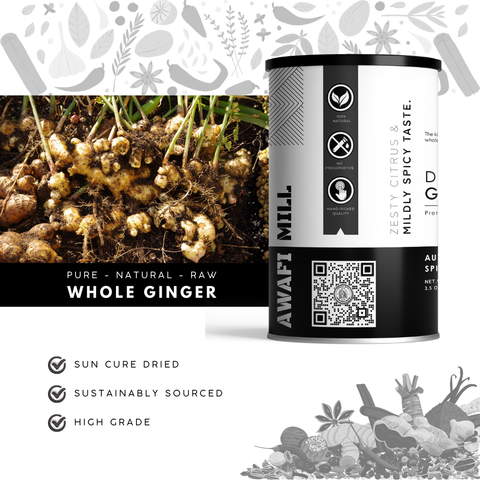 Whole Dried Ginger | Dry Ginger Root