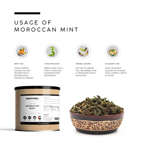 Moroccan Mint Leaves (Nana Mint) - Mentha Spicata