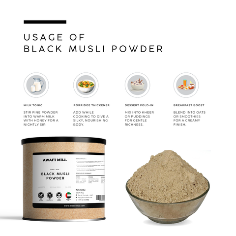 Black Musli Powder - Curculigo Orchioides