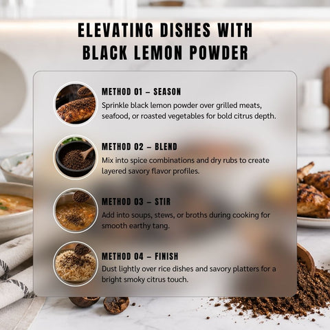Black Lemon Powder (Loomi Powder) - Citrus Latifolia
