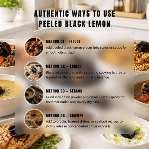 Peeled Black Lemon (Loomi Pulp) - Citrus Latifolia