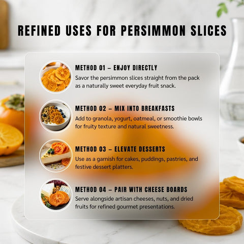 Persimmon Slices (Kaka Fruit / Khurman) - Diospyros Kaki