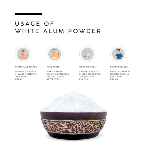 White Alum Stone Powder | Deodorant