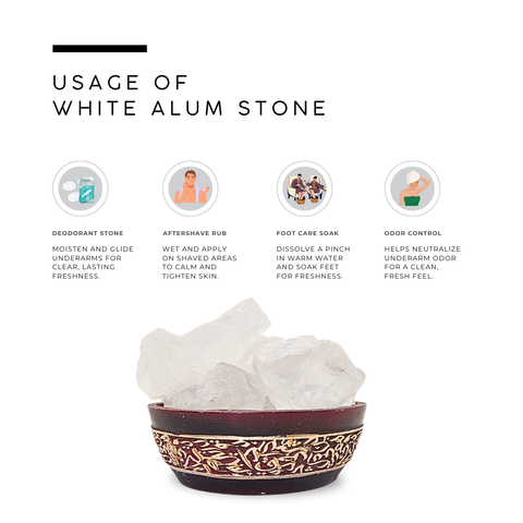 Alum Stone (Shabba) - Potassium Alum