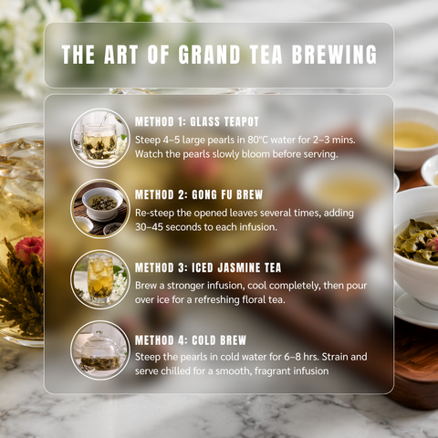 Blooming Flower Tea | Gong Yi Hua Cha | Artisan Craft Tea Balls