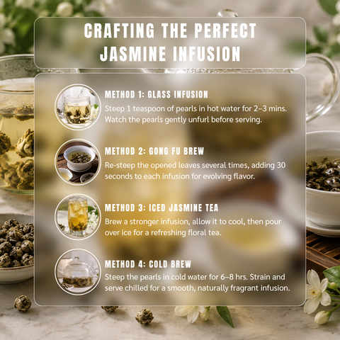 Dragon Jasmine Pearl (Moli Long Zhu) - Green Tea & Jasmine