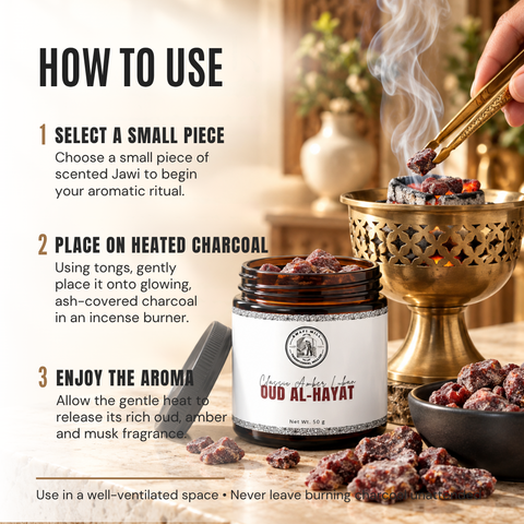 Oud Al-Hayat Scented Jawi | Oud, Amber & Musk