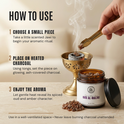 Oud Al-Maliki Scented Luban Jawi | Spiced Oud & Amber