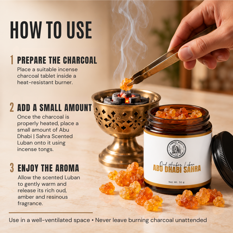 Abu Dhabi Sahra Scented Luban | Oud & Amber