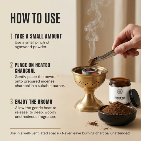 Agarwood Powder |  Ground Oud Wood Incense