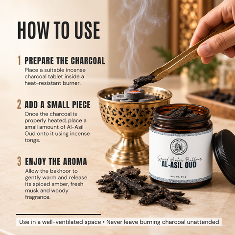 Al-Asil Oud | Spiced Amber & Fresh Musk Bakhoor