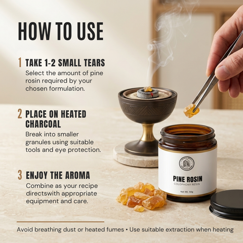 Colophony Pine Rosin |  Amber Resin Chunks