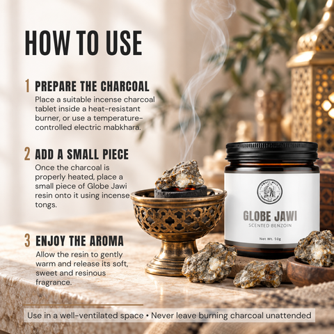 Globe Jawi Incense | Benzoin Resin Chunks