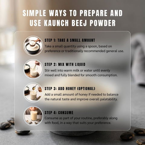 Kaunch Beej Powder – Pure Velvet Bean Powder