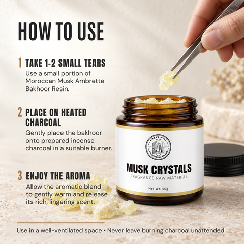 Moroccan Musk Ambrette | Bakhoor Resin