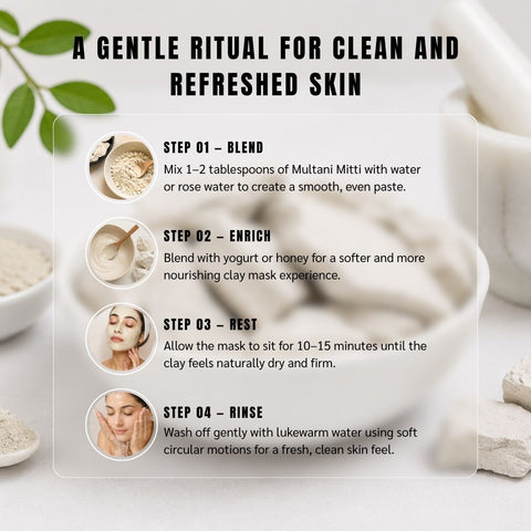 Multani Mitti White (Gopi Chandan) - Fuller’s Earth
