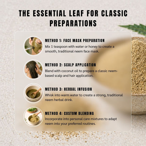 Neem Leaf Powder (Margosa / Indian Lilac) - Azadirachta Indica
