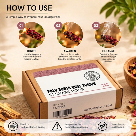 Palo Santo Rose Fusion Smudge Pop