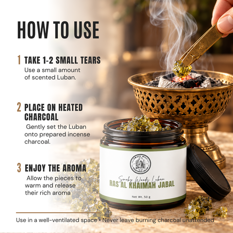 Ras Al Khaimah Jabal Scented Luban | Leather & Smoky Woods