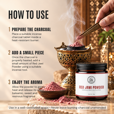 Red Jawi Powder | Jawi Ahmar Benzoin Incense Powder