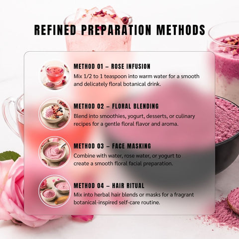 Rose Petal Powder (Gulab Churna) - Rosa Damascena