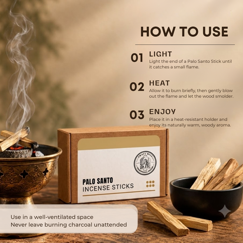 Palo Santo Wood Sticks | Holy Wood |  Bursera graveolens