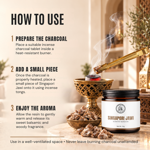 Singapori Jawi Incense | Singapore-Style Block Benzoin
