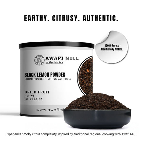 Black Lemon Powder (Loomi Powder) - Citrus Latifolia