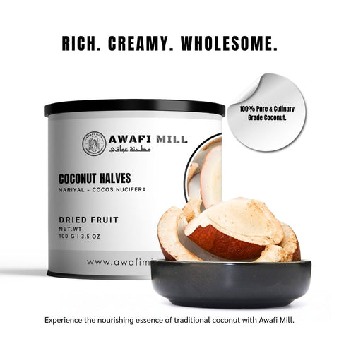 Coconut Halves (Nariyal) - Cocos Nucifera