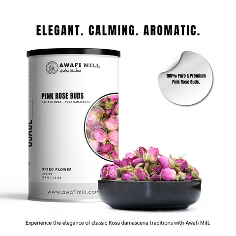 Pink Rose Buds (Damask Rose) - Rosa Damascena