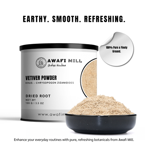Vetiver Powder (Khus Powder) - Chrysopogon Zizanioides