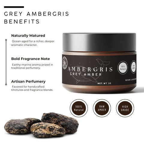 Natural Grey Ambergris | Anbar Ramadi | Aged Aromatic Material