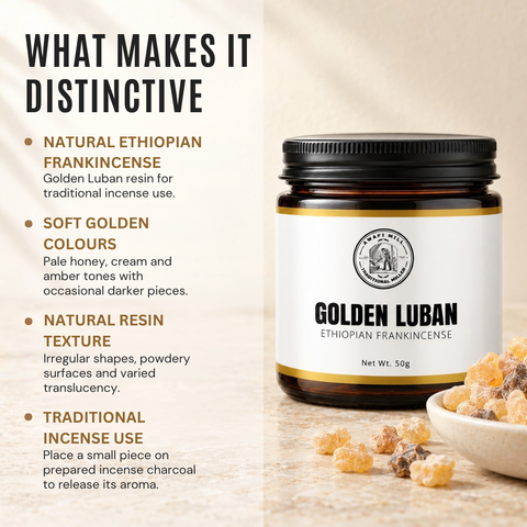 Ethiopian Golden Luban | Boswellia papyrifera Frankincense